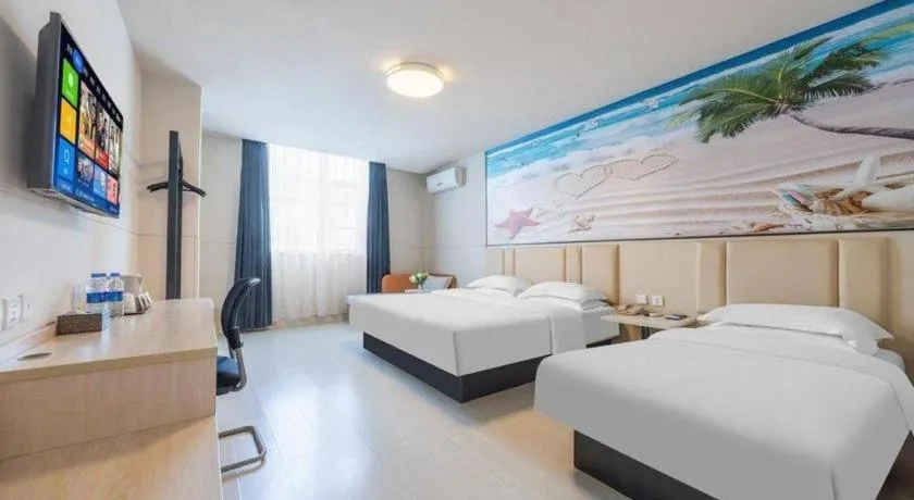 Bed in Jinjiang Inn Kunming Changshui Airport