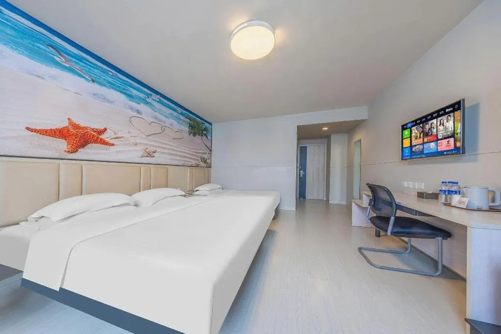 Bed in Jinjiang Inn Kunming Changshui Airport