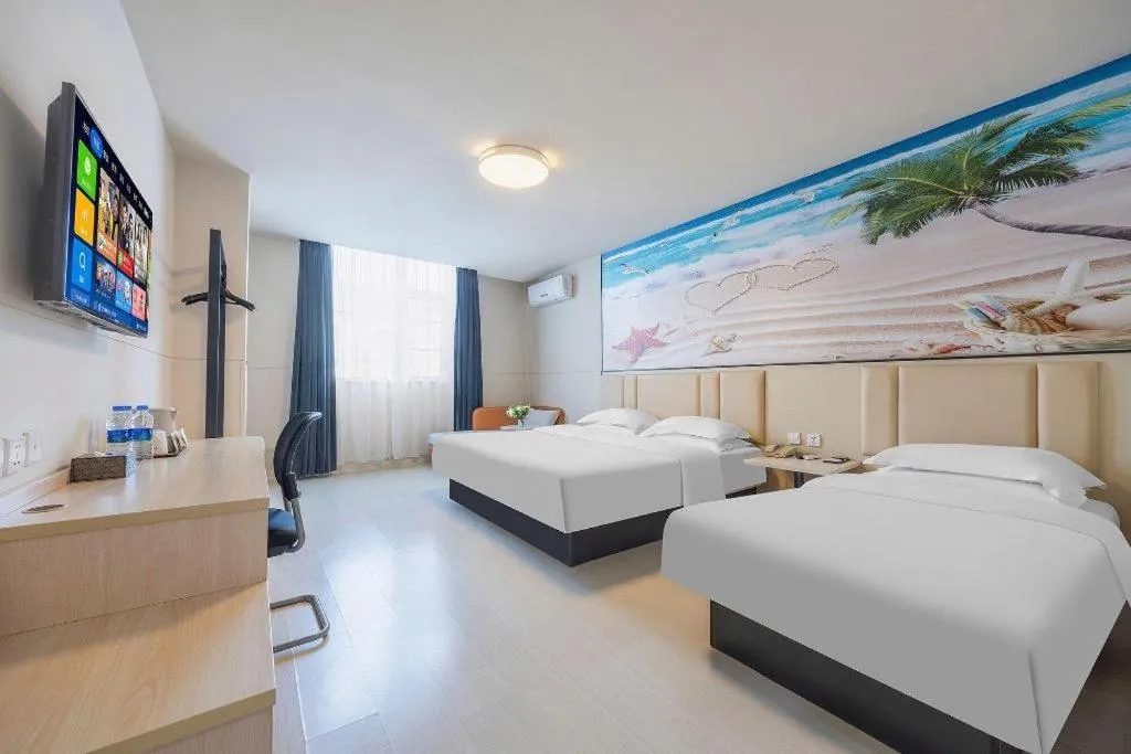 Bed in Jinjiang Inn Kunming Changshui Airport