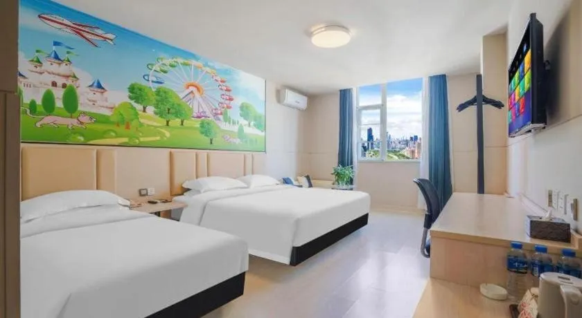 Bed in Jinjiang Inn Kunming Changshui Airport