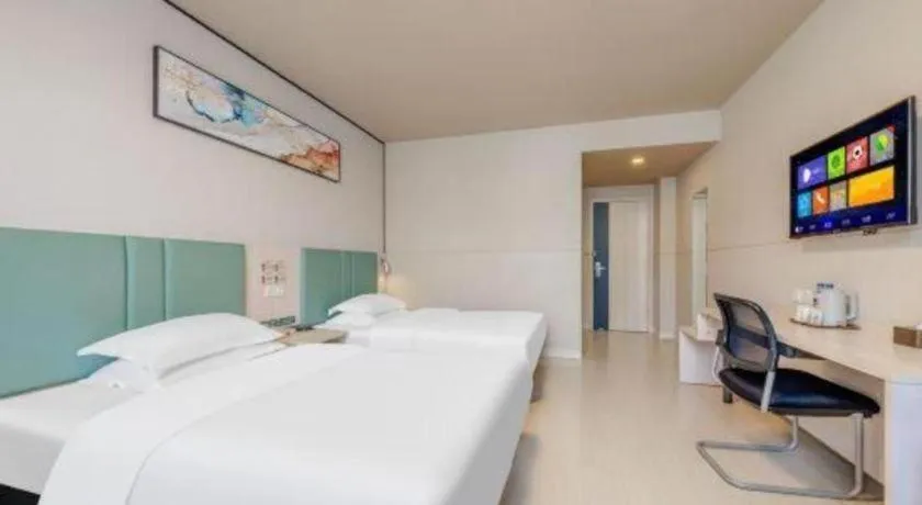 Bed in Jinjiang Inn Kunming Changshui Airport