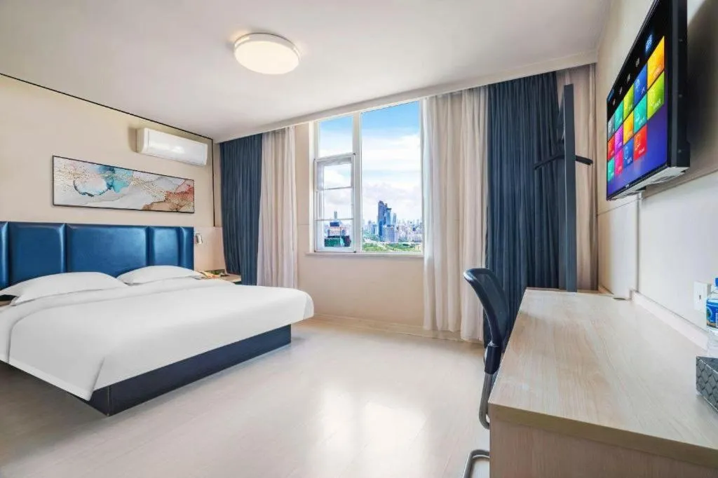 Bed in Jinjiang Inn Kunming Changshui Airport