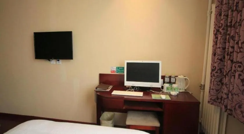 Bed in GreenTree Inn Shandong Yantai Penglai Pavilion Bus station Express Hotel