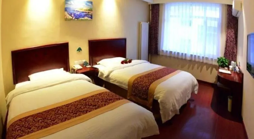 Bed in GreenTree Inn Shandong Yantai Penglai Pavilion Bus station Express Hotel