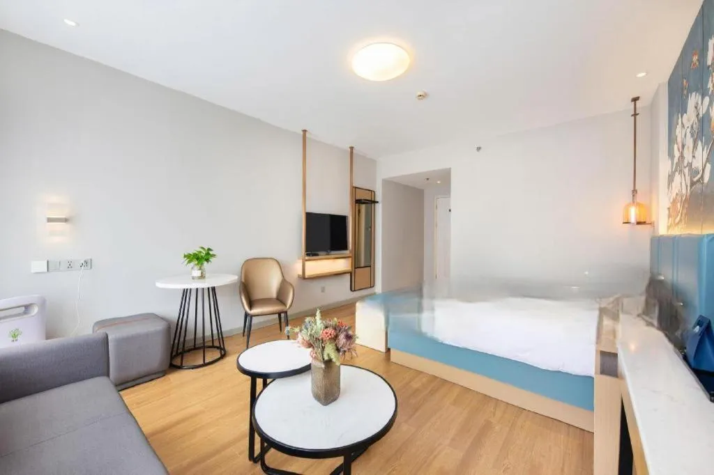 Bed in Jinjiang Inn Jinhua Binhong Road