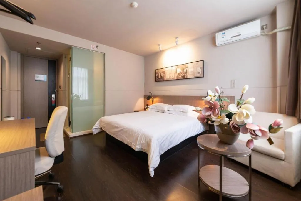 Bed in Jinjiang Inn Xi'an Zhonglou North Street Metro Station