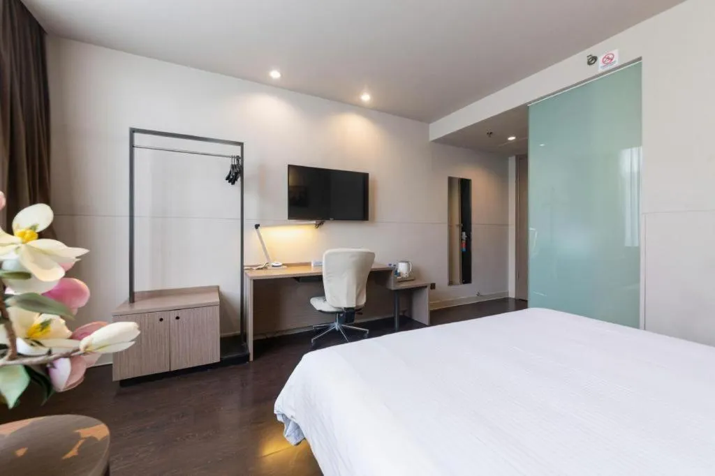 Bed in Jinjiang Inn Xi'an Zhonglou North Street Metro Station