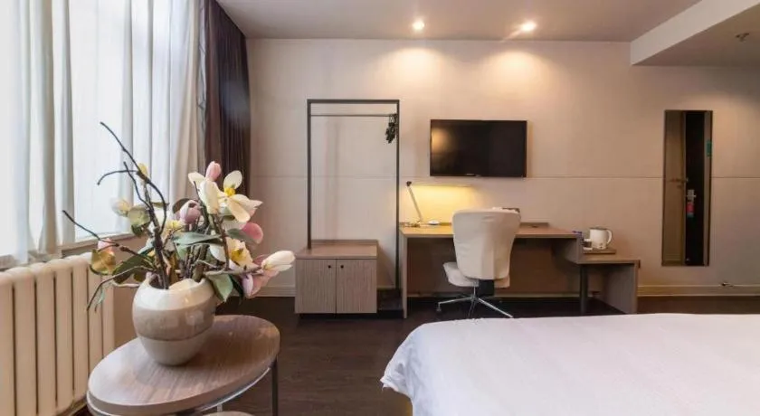 Bed in Jinjiang Inn Xi'an Zhonglou North Street Metro Station