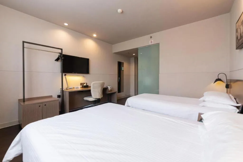 Bed in Jinjiang Inn Xi'an Zhonglou North Street Metro Station