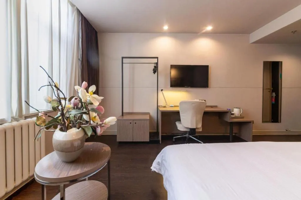 Bed in Jinjiang Inn Xi'an Zhonglou North Street Metro Station