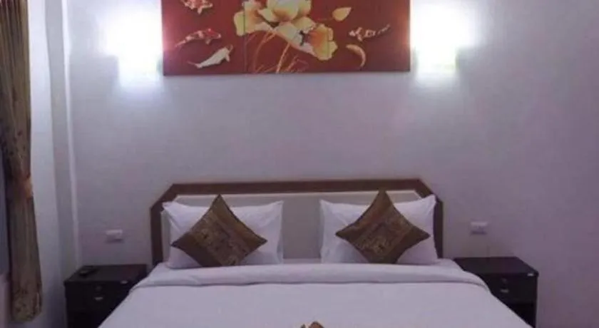 Bed in At night Airport Resort