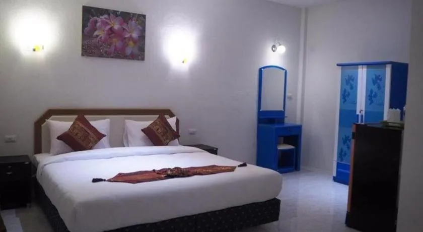 Bed in At night Airport Resort