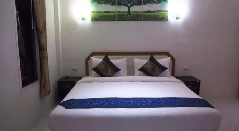 Bed in At night Airport Resort