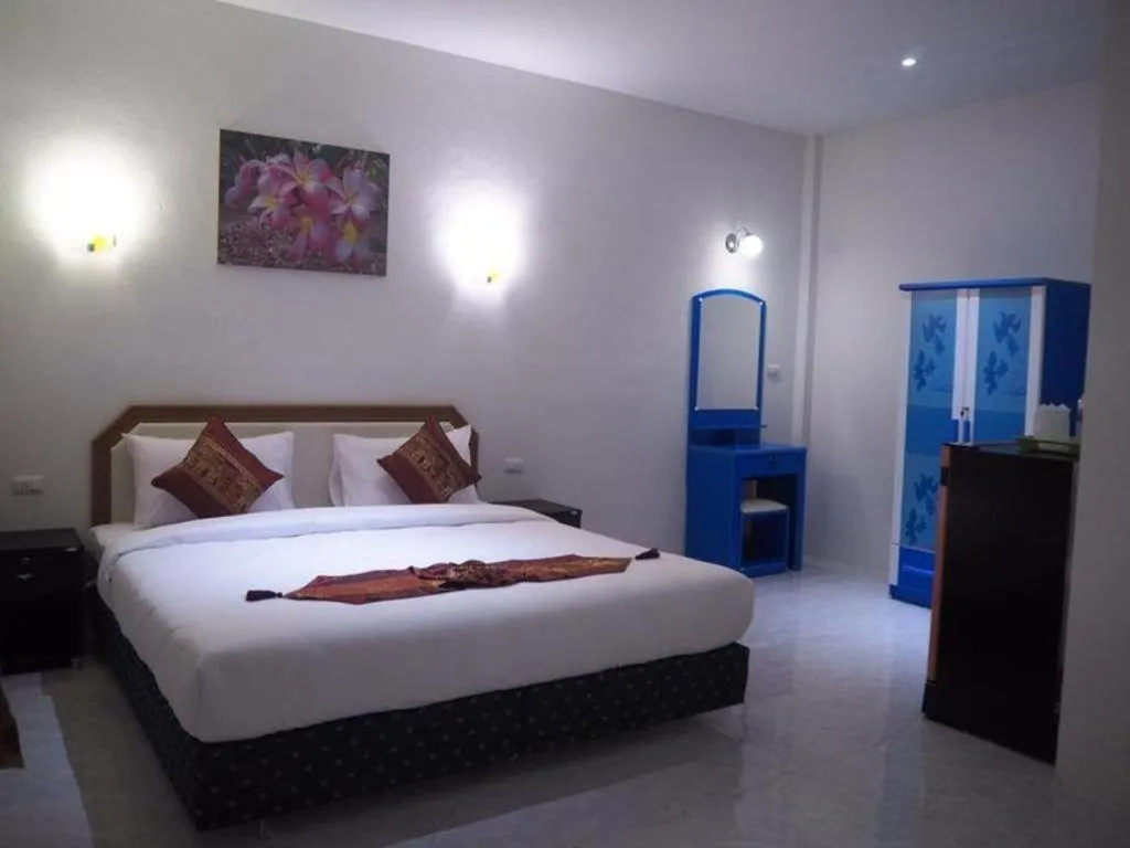 Bed in At night Airport Resort