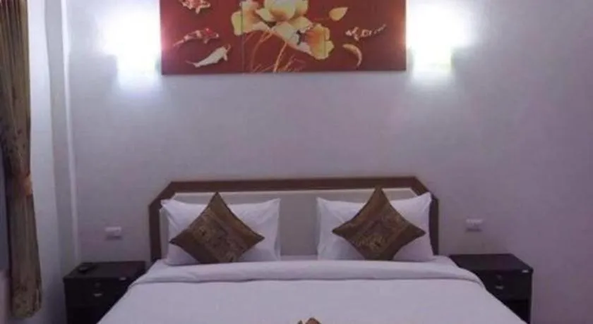 Bed in At night Airport Resort