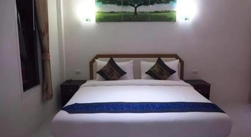 Bed in At night Airport Resort