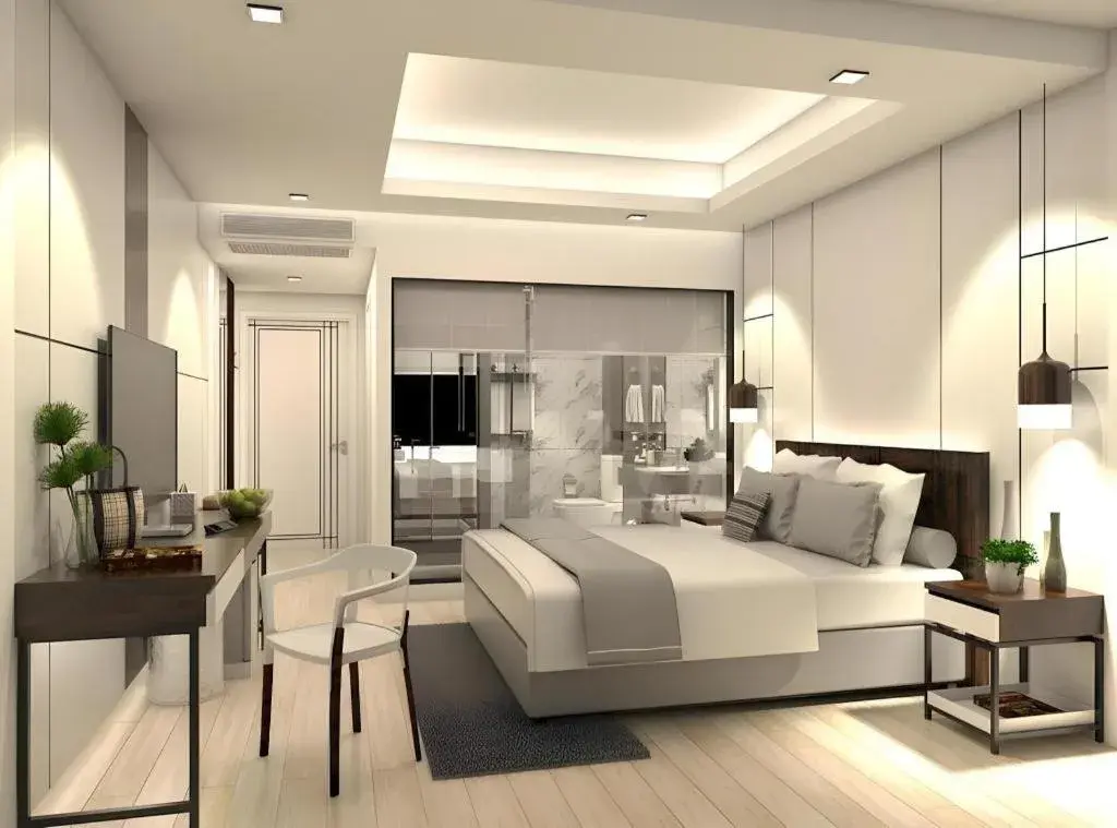 Bed in Thaisun Bangkok Hotel Bed in Thaisun Bangkok Hotel