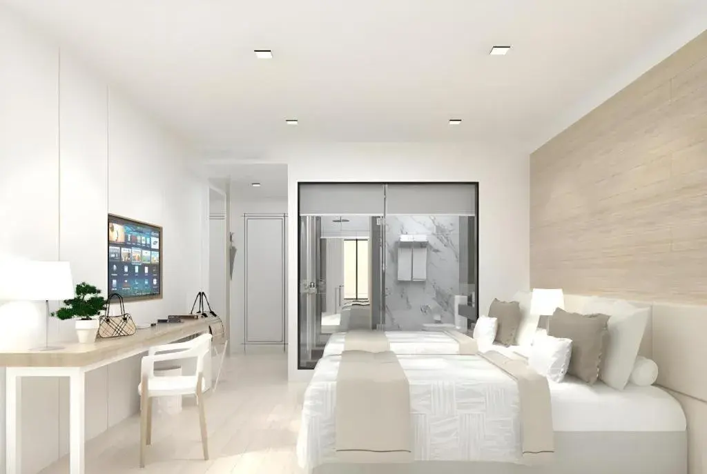 Bed in Thaisun Bangkok Hotel Bed in Thaisun Bangkok Hotel