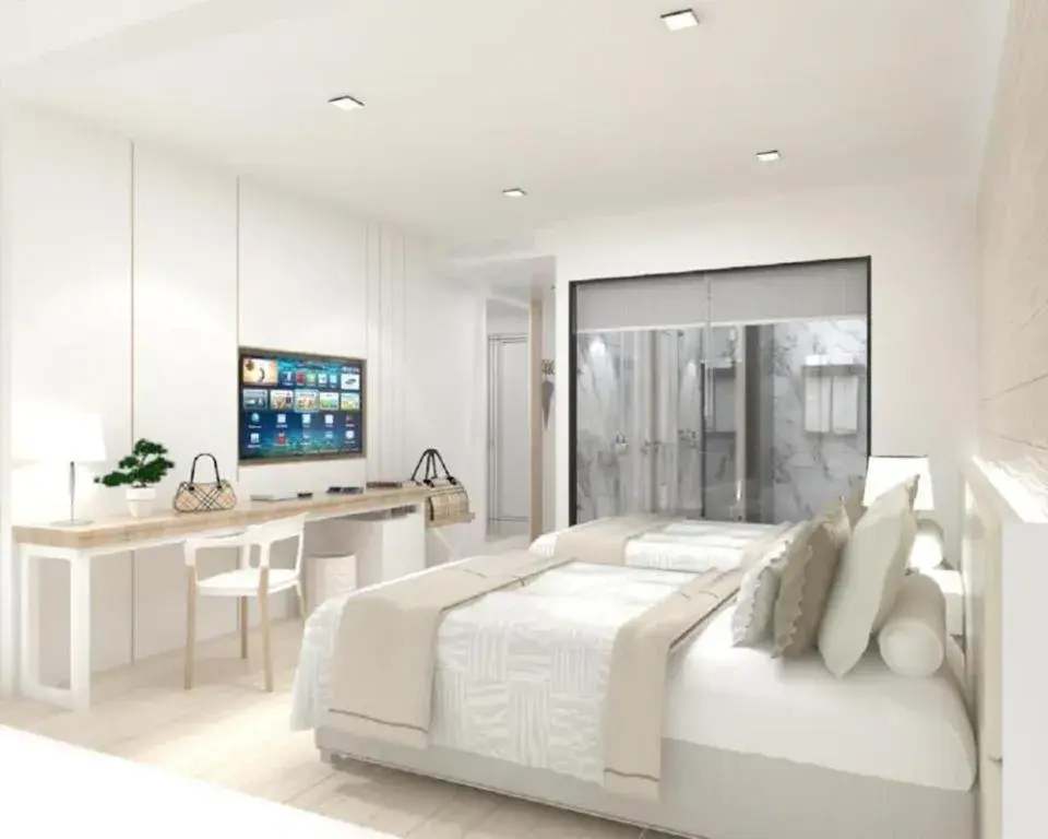 Bed in Thaisun Bangkok Hotel Bed in Thaisun Bangkok Hotel