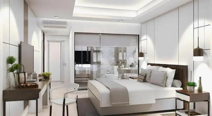 Bed in Thaisun Bangkok Hotel Bed in Thaisun Bangkok Hotel