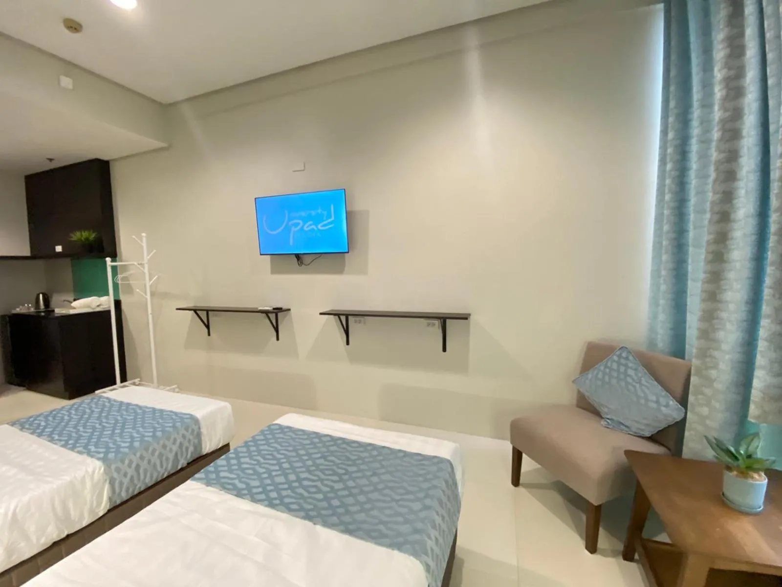 TV and multimedia, Bed in UPad Hotel