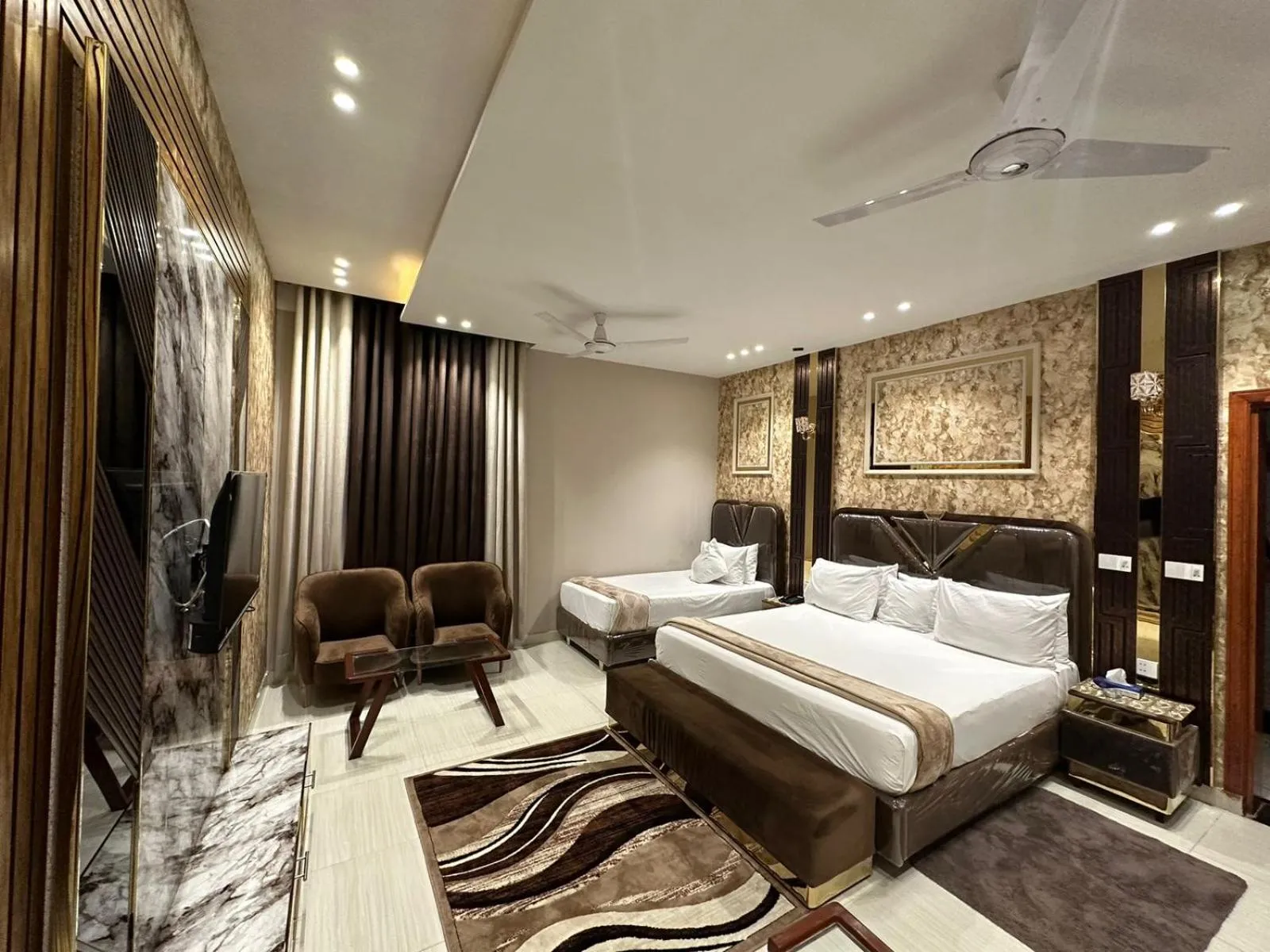 Bed in Multan Swiss Hotel