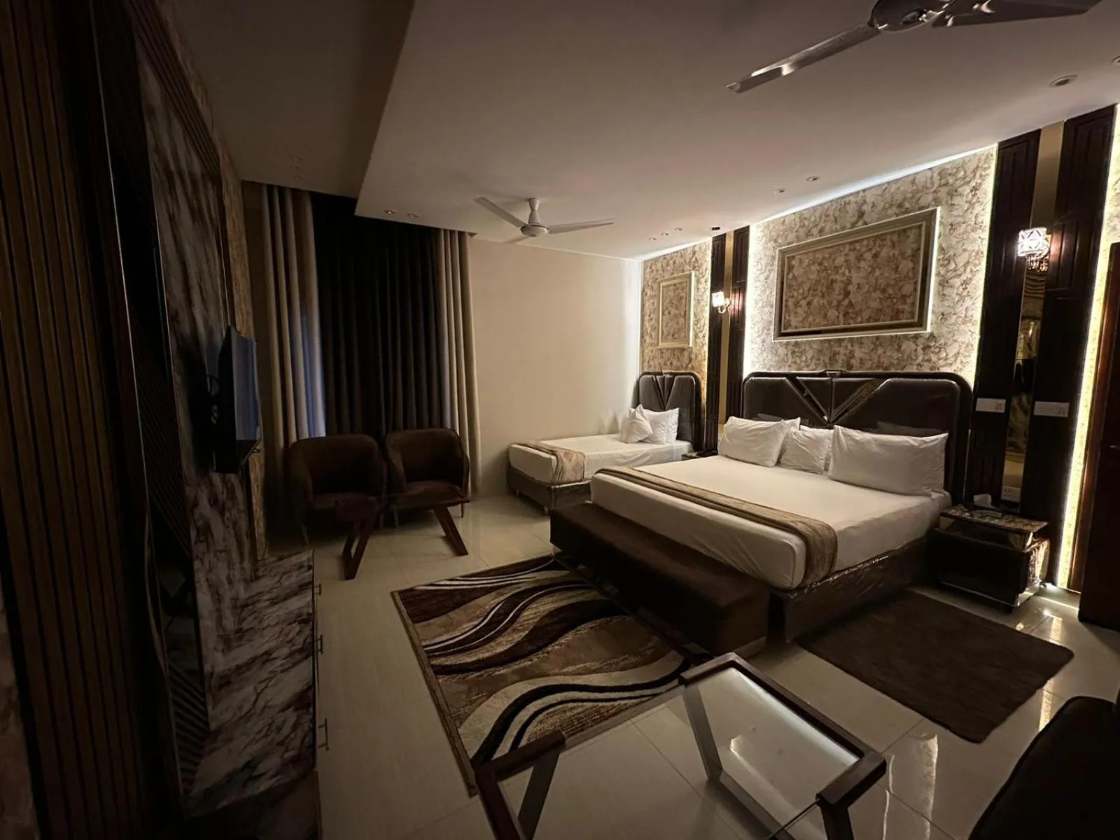 Bed in Multan Swiss Hotel