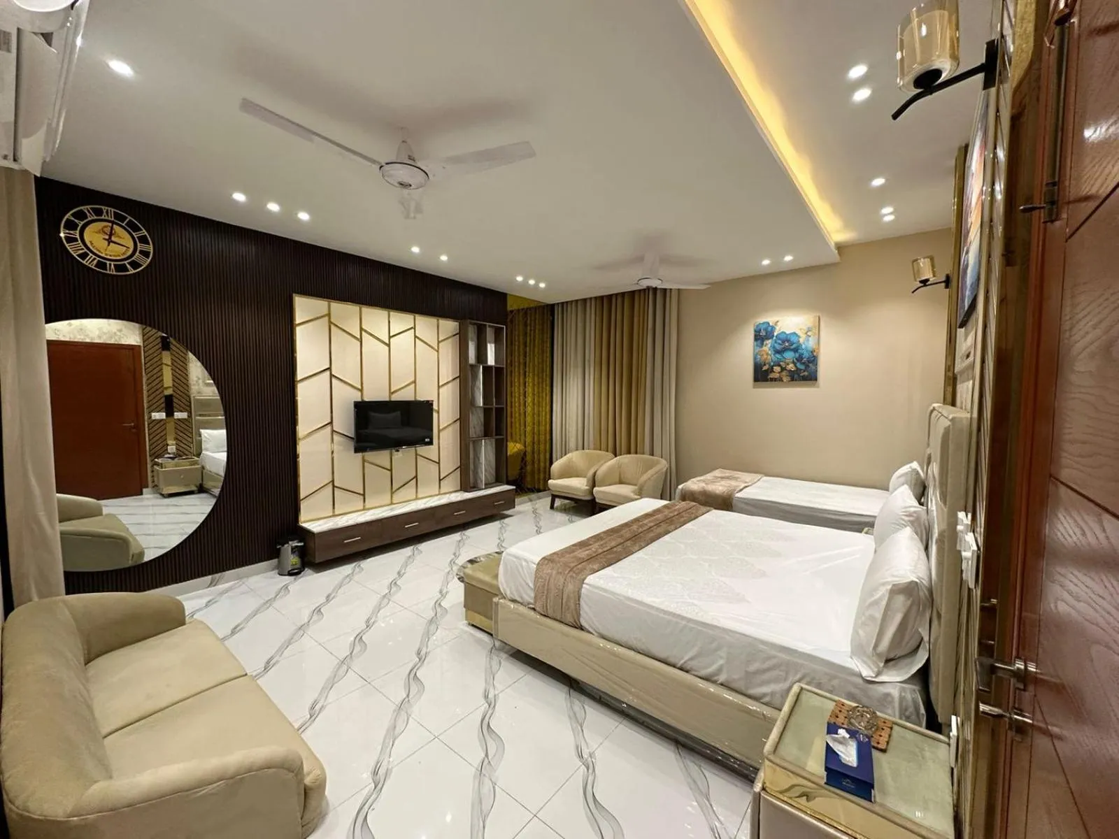 Bed in Multan Swiss Hotel