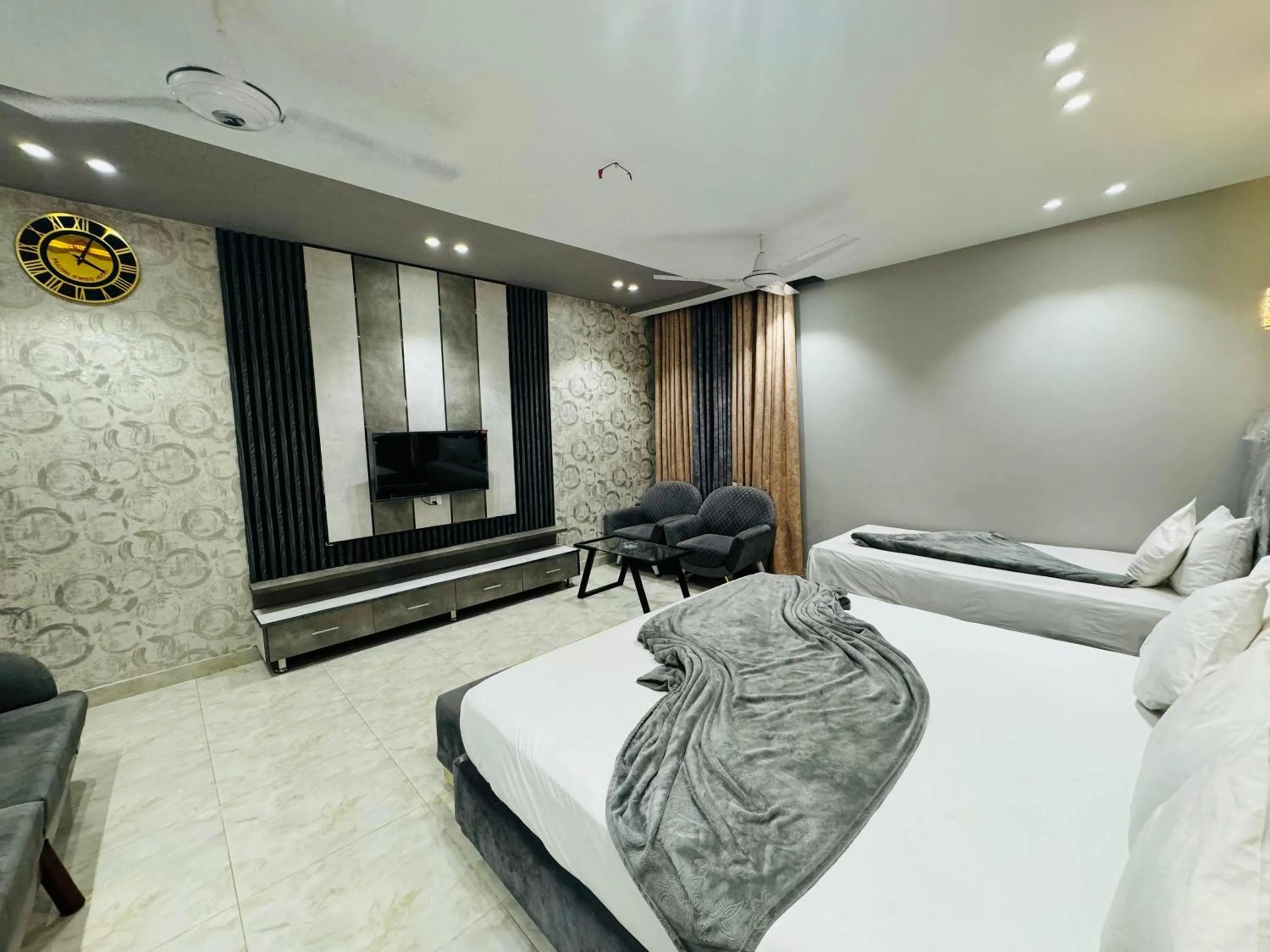 Bed in Multan Swiss Hotel