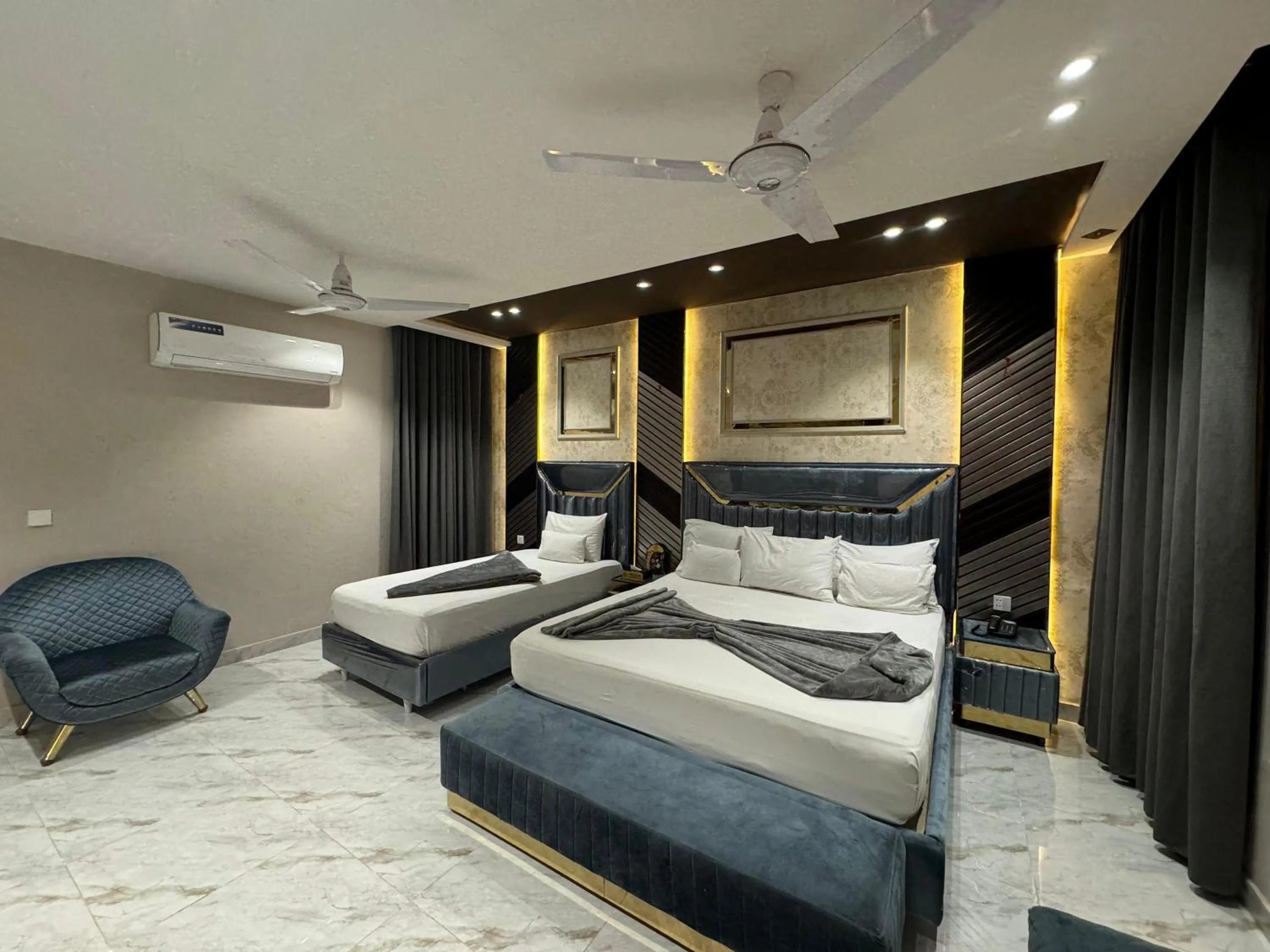 Bed in Multan Swiss Hotel