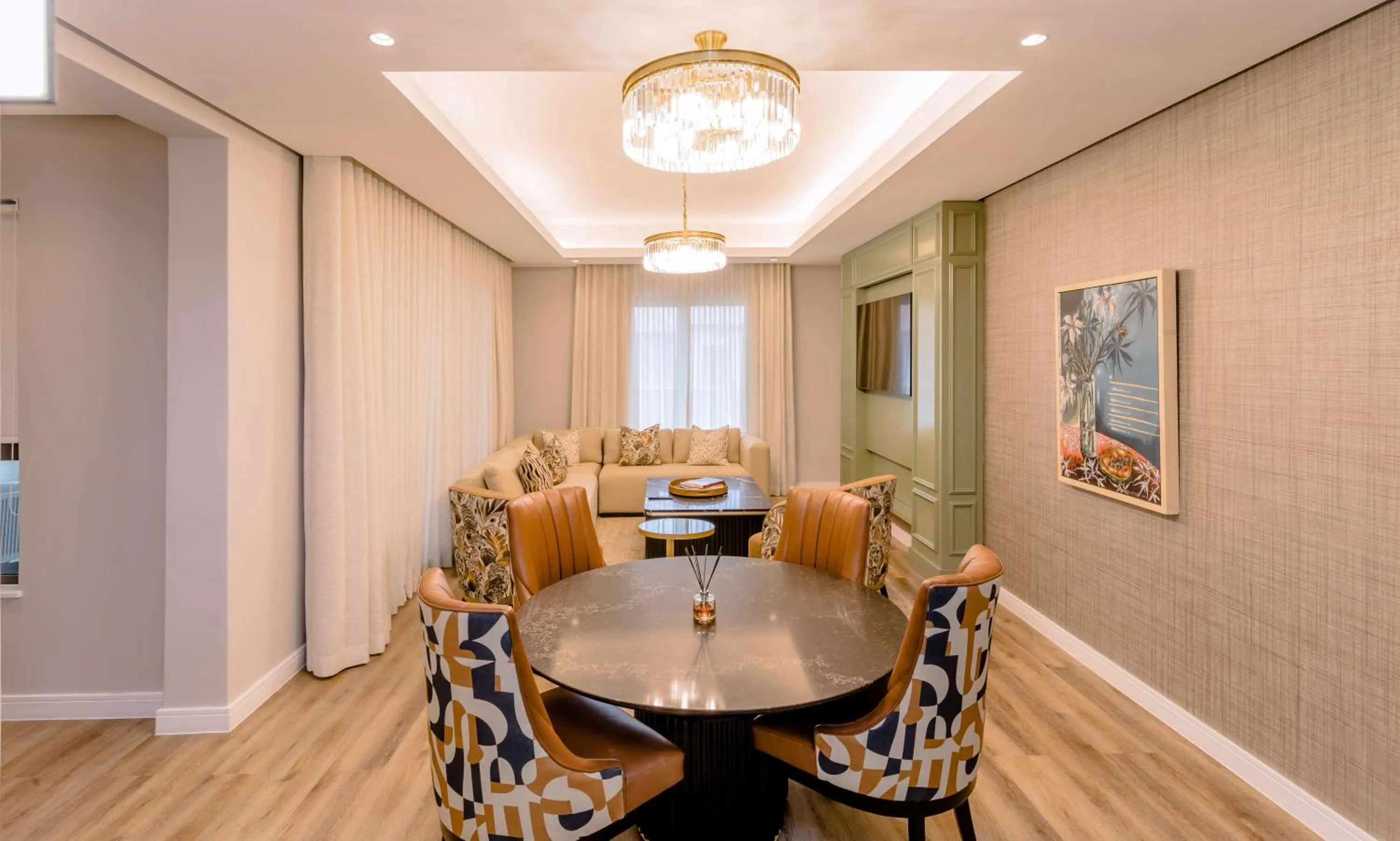 Living room in Steyn City Hotel by Saxon