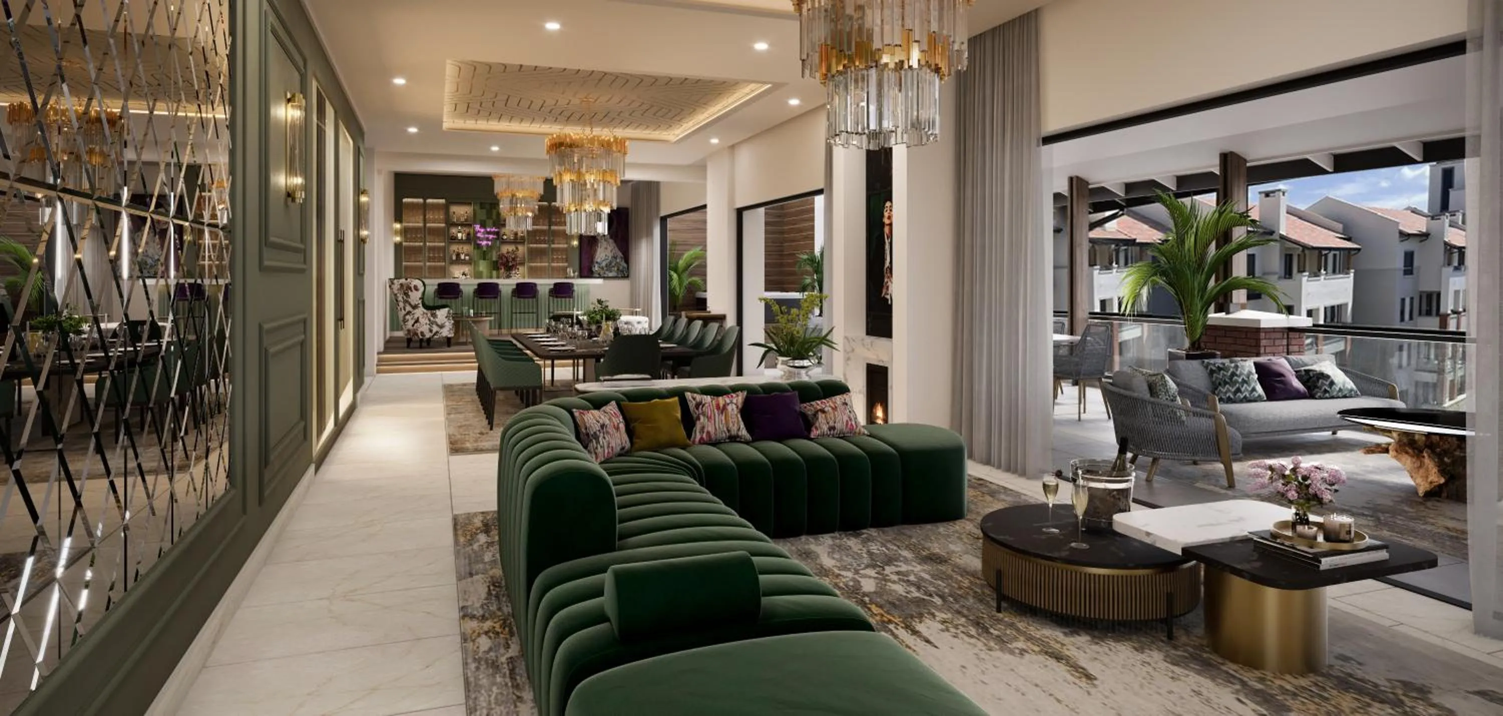 Balcony/Terrace in Steyn City Hotel by Saxon