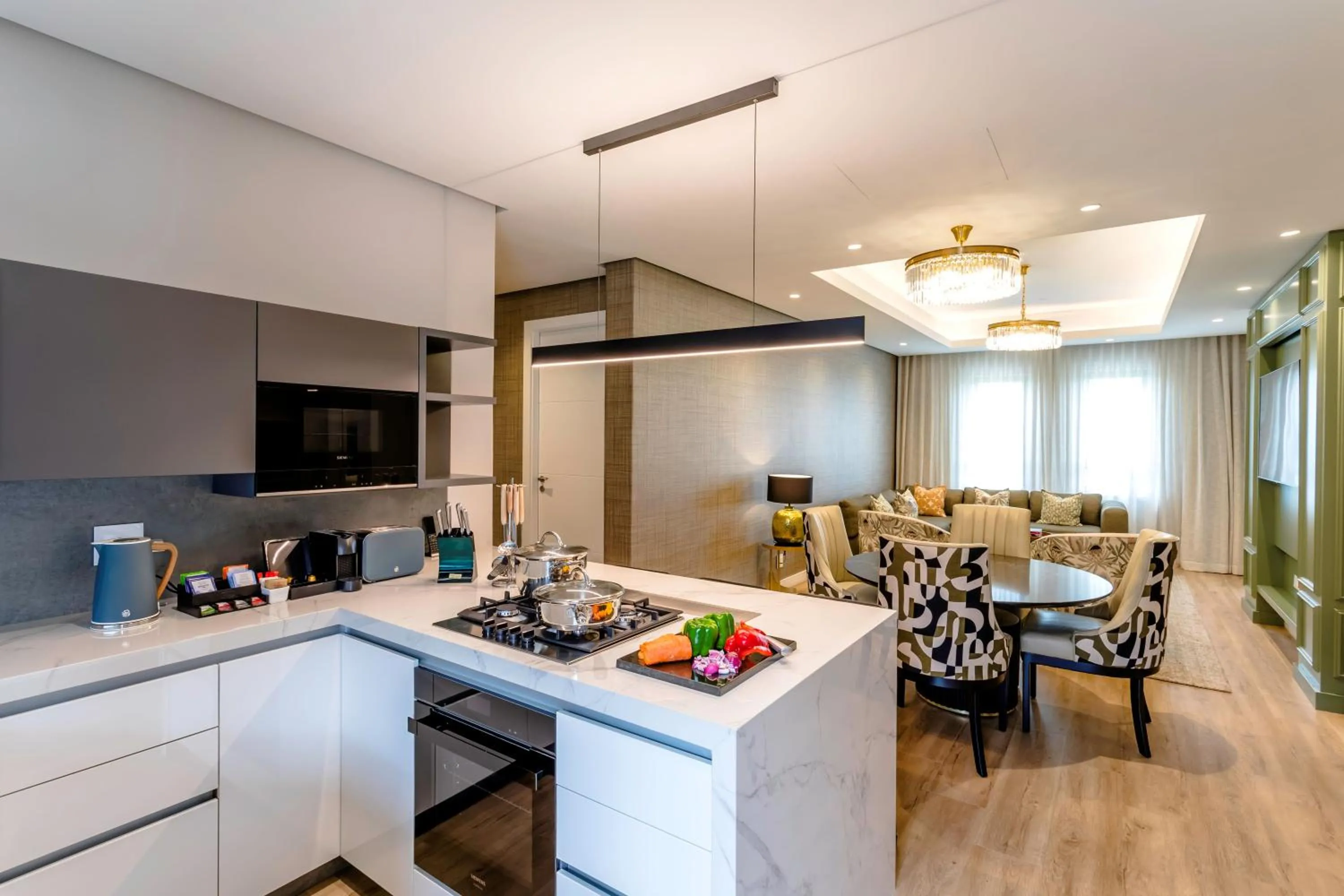 Kitchen or kitchenette in Steyn City Hotel by Saxon