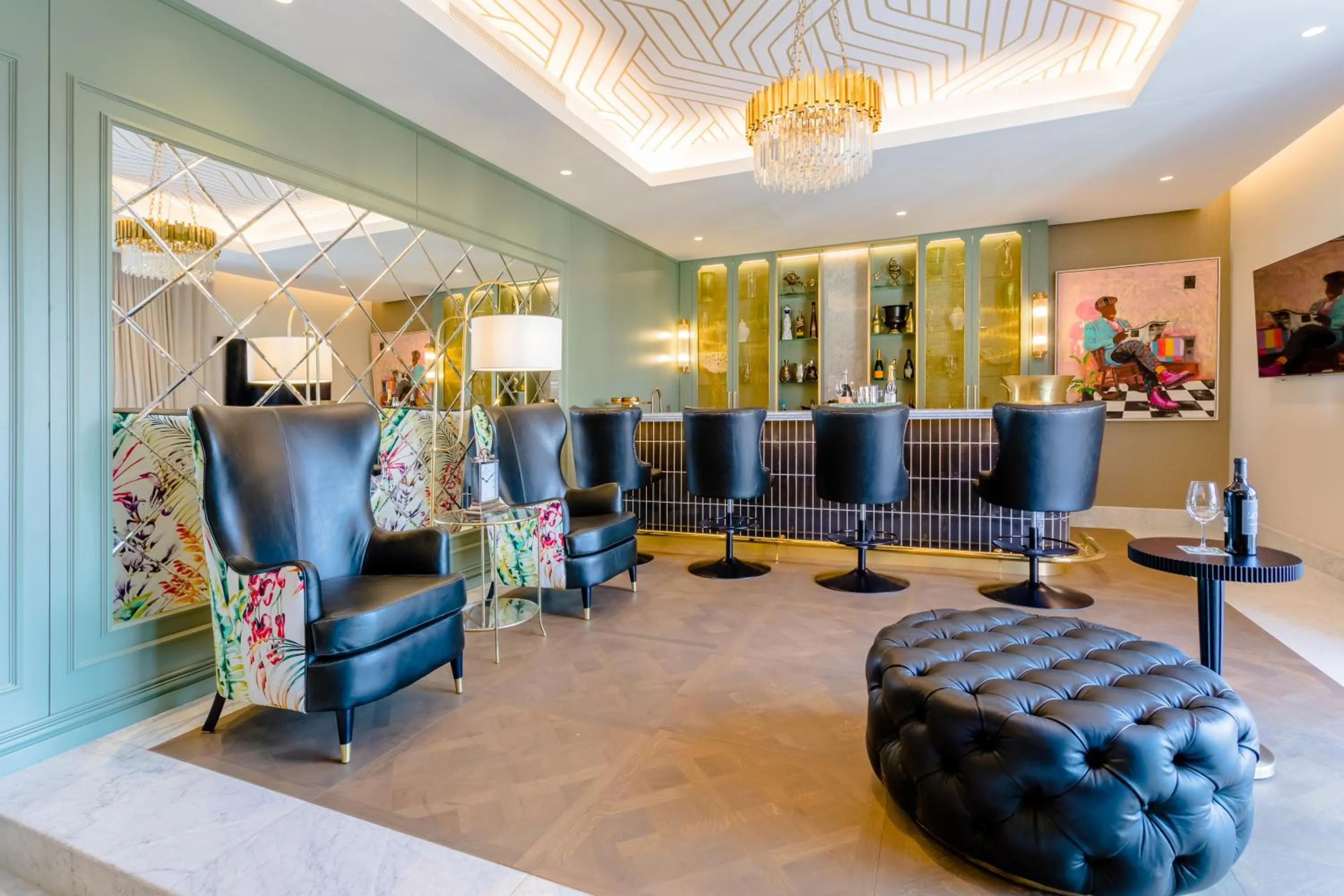 Living room in Steyn City Hotel by Saxon