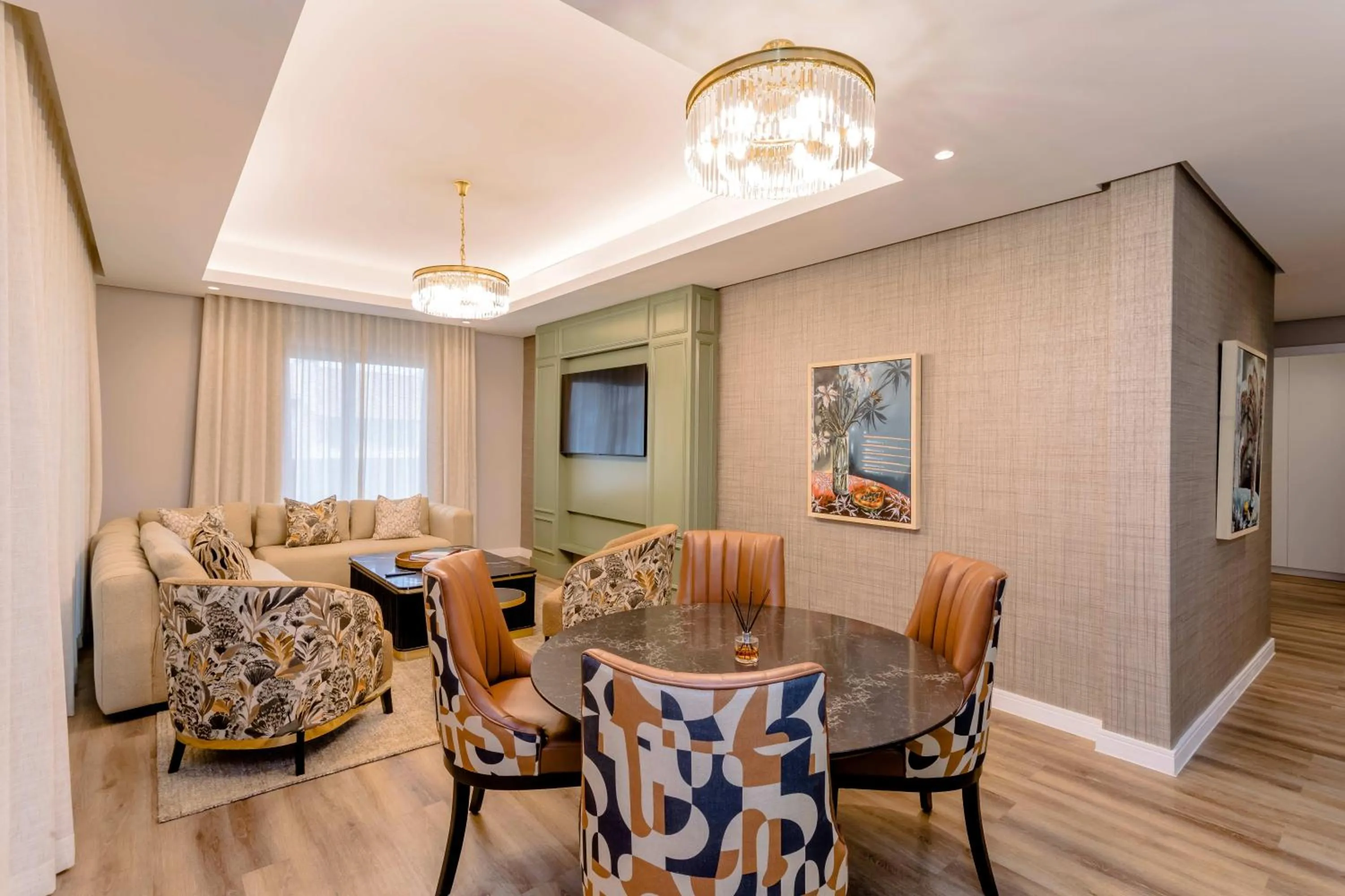 Living room in Steyn City Hotel by Saxon