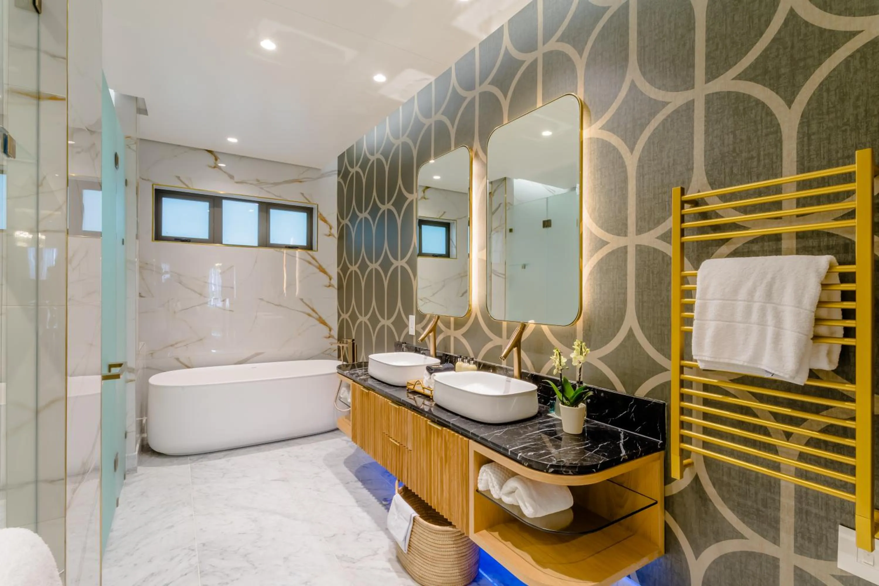 Bathroom in Steyn City Hotel by Saxon