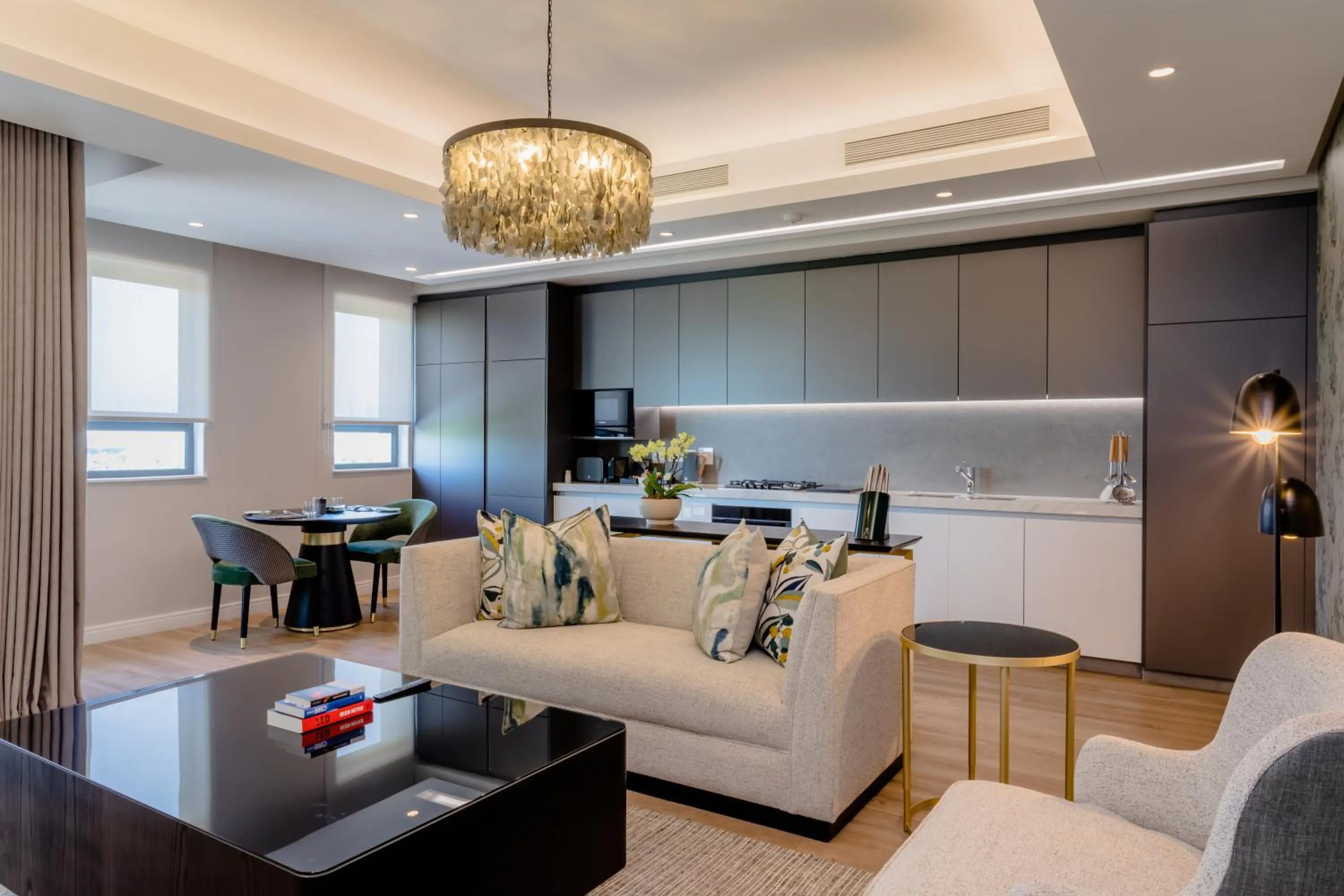 Living room in Steyn City Hotel by Saxon