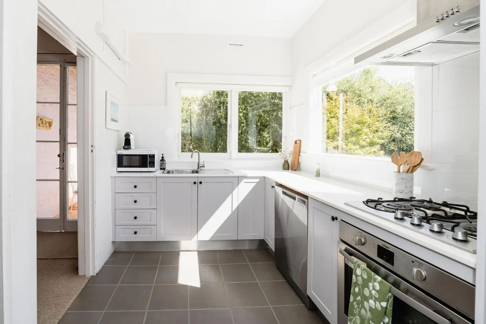 Kitchen or kitchenette in Maison del Mar