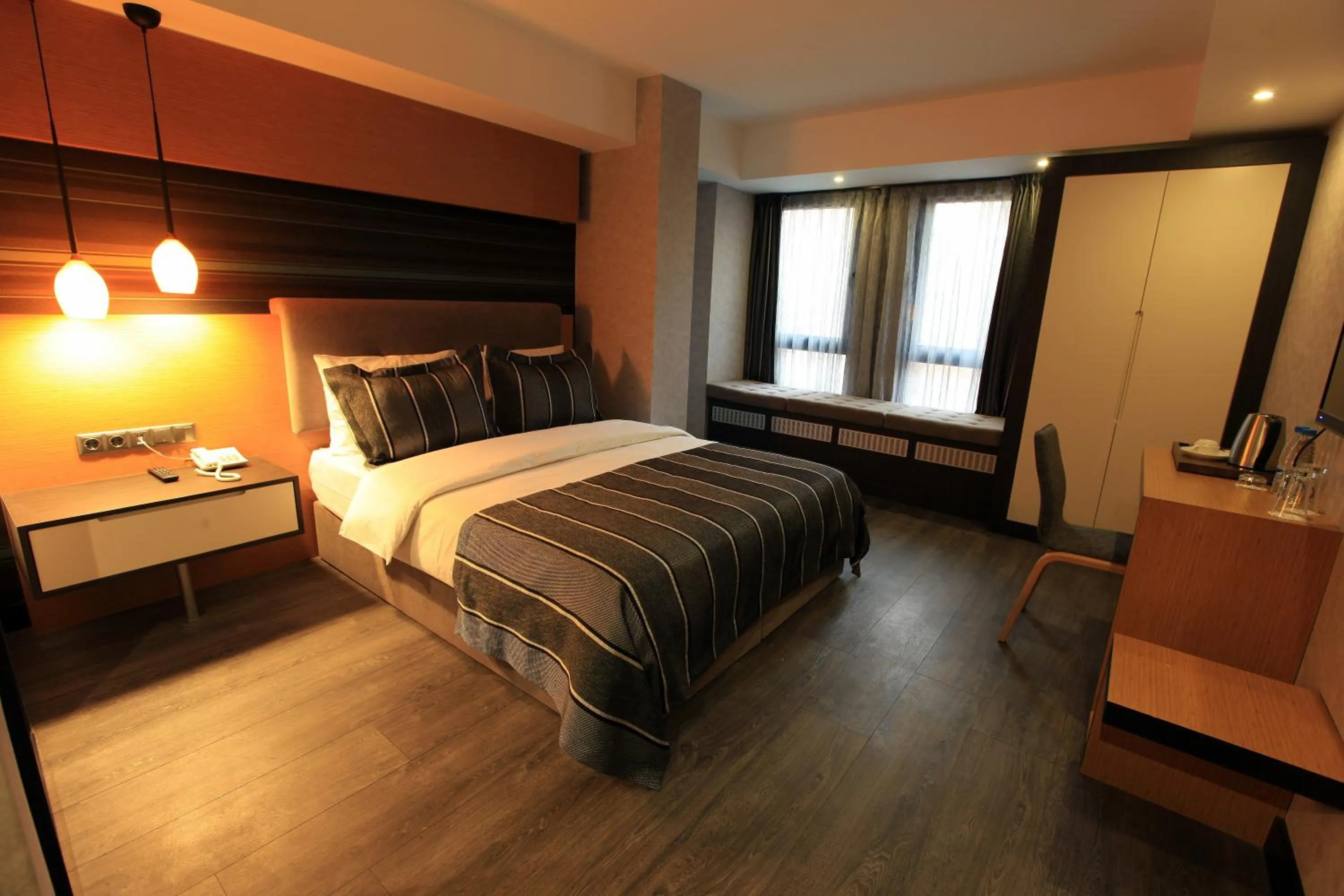 Bedroom, Bed in The Black Hotel