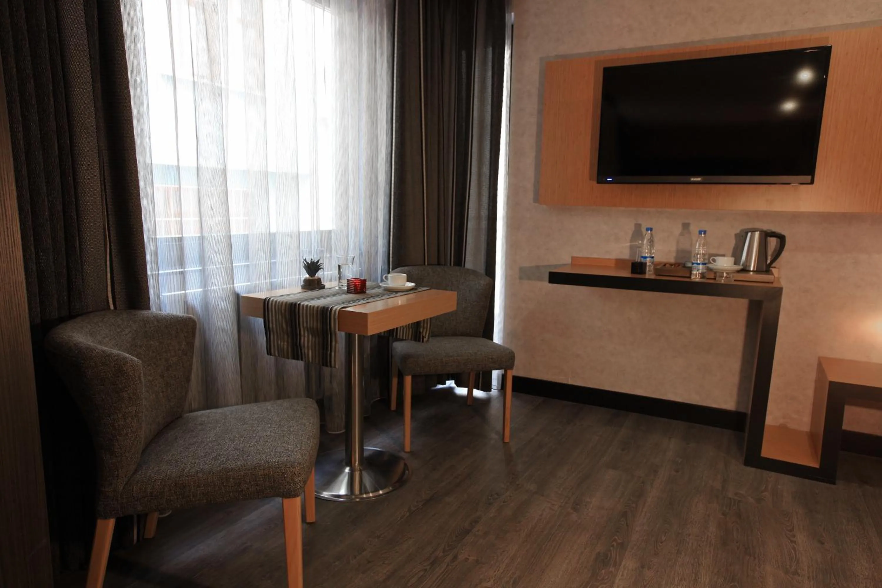 Seating area in The Black Hotel