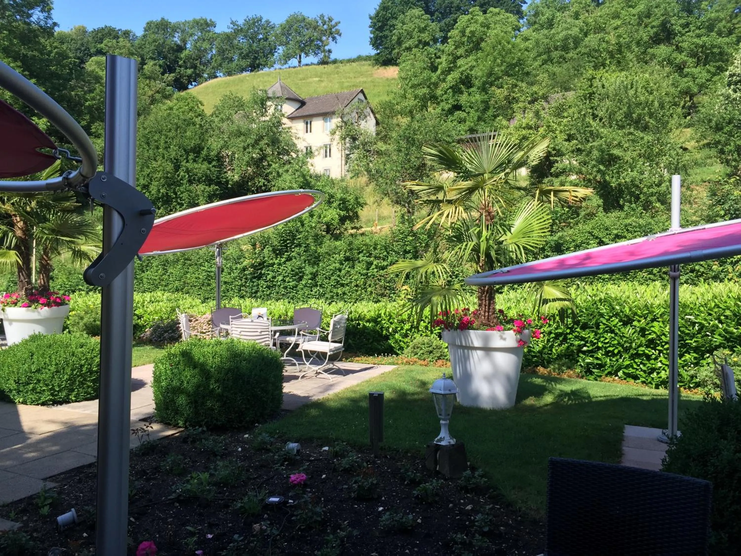 Patio in Hôtel Bellevue