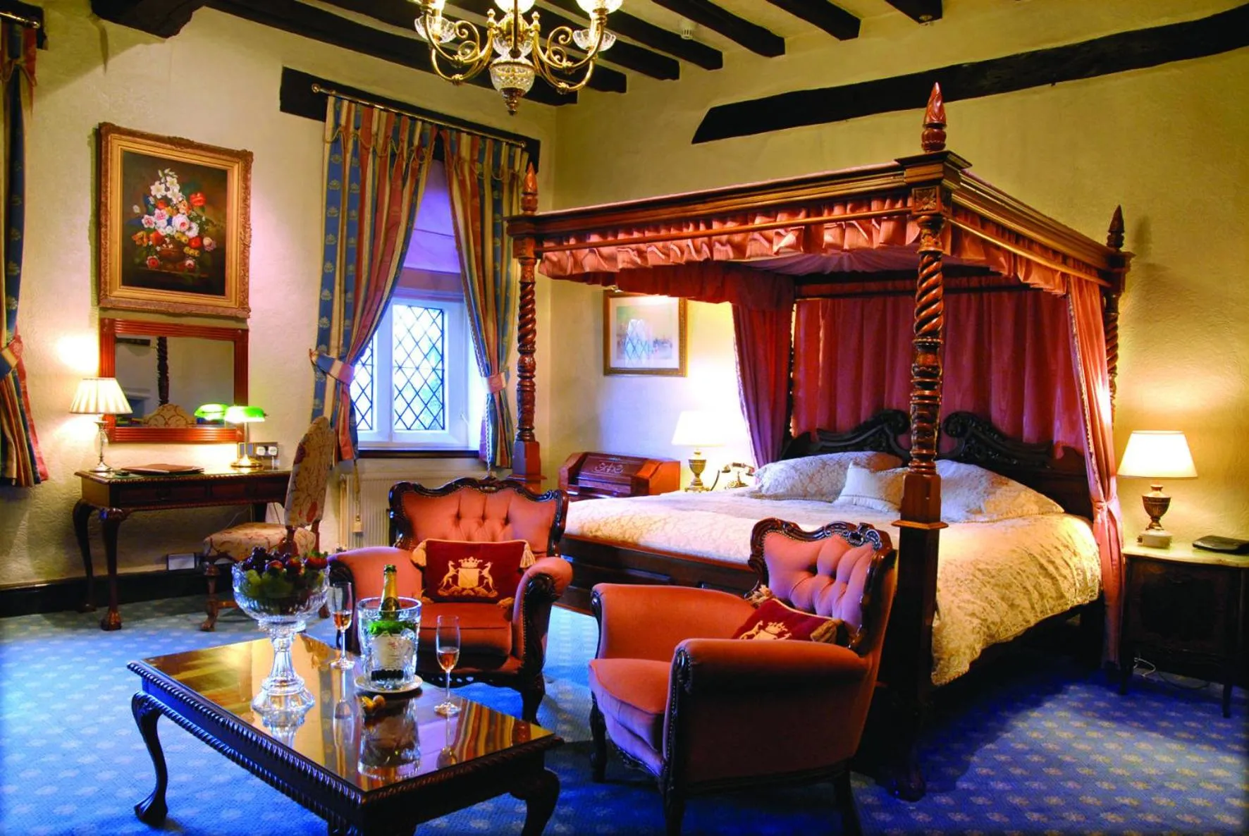 Bed in Albright Hussey Manor