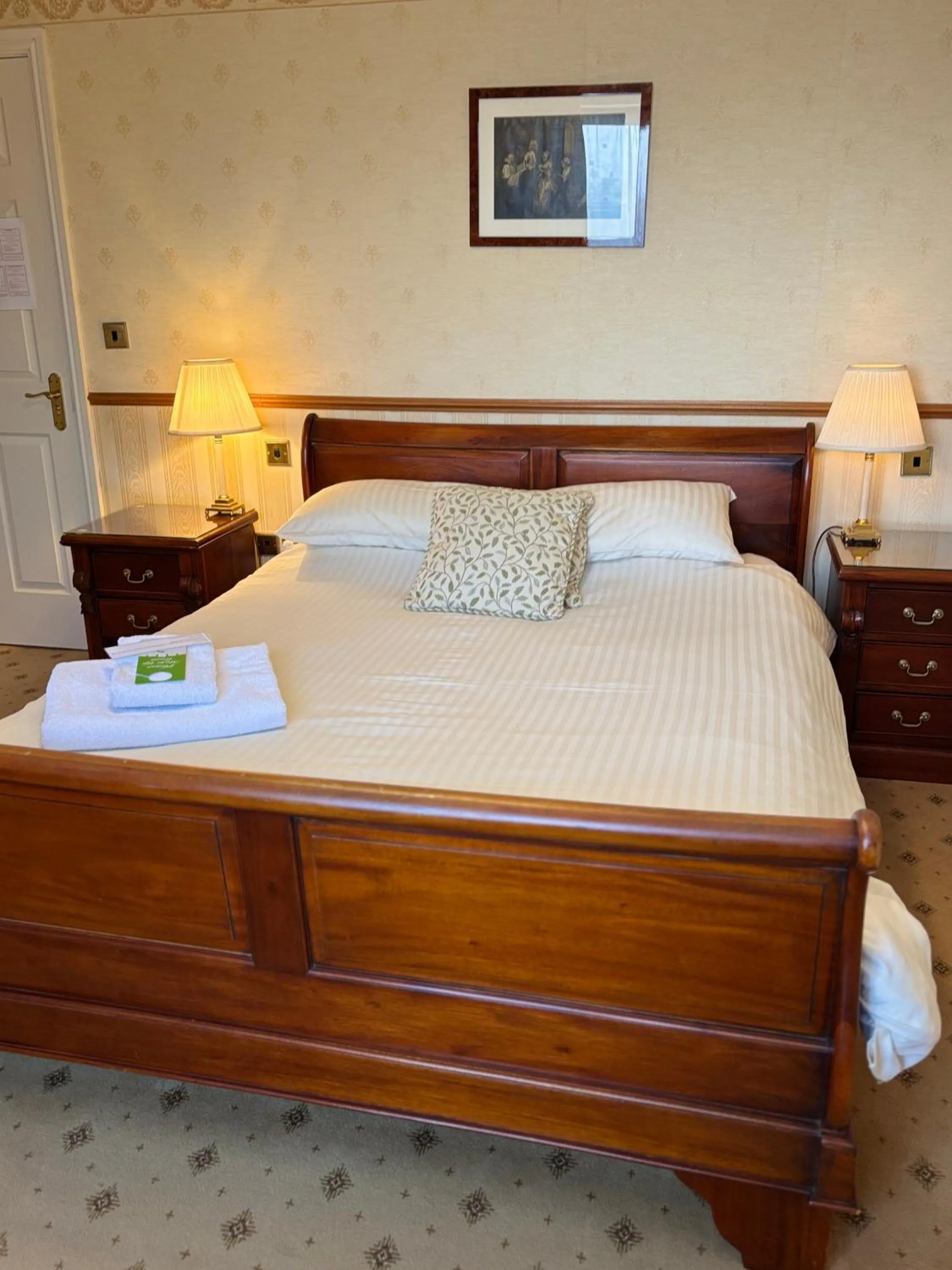 Bed in Albright Hussey Manor
