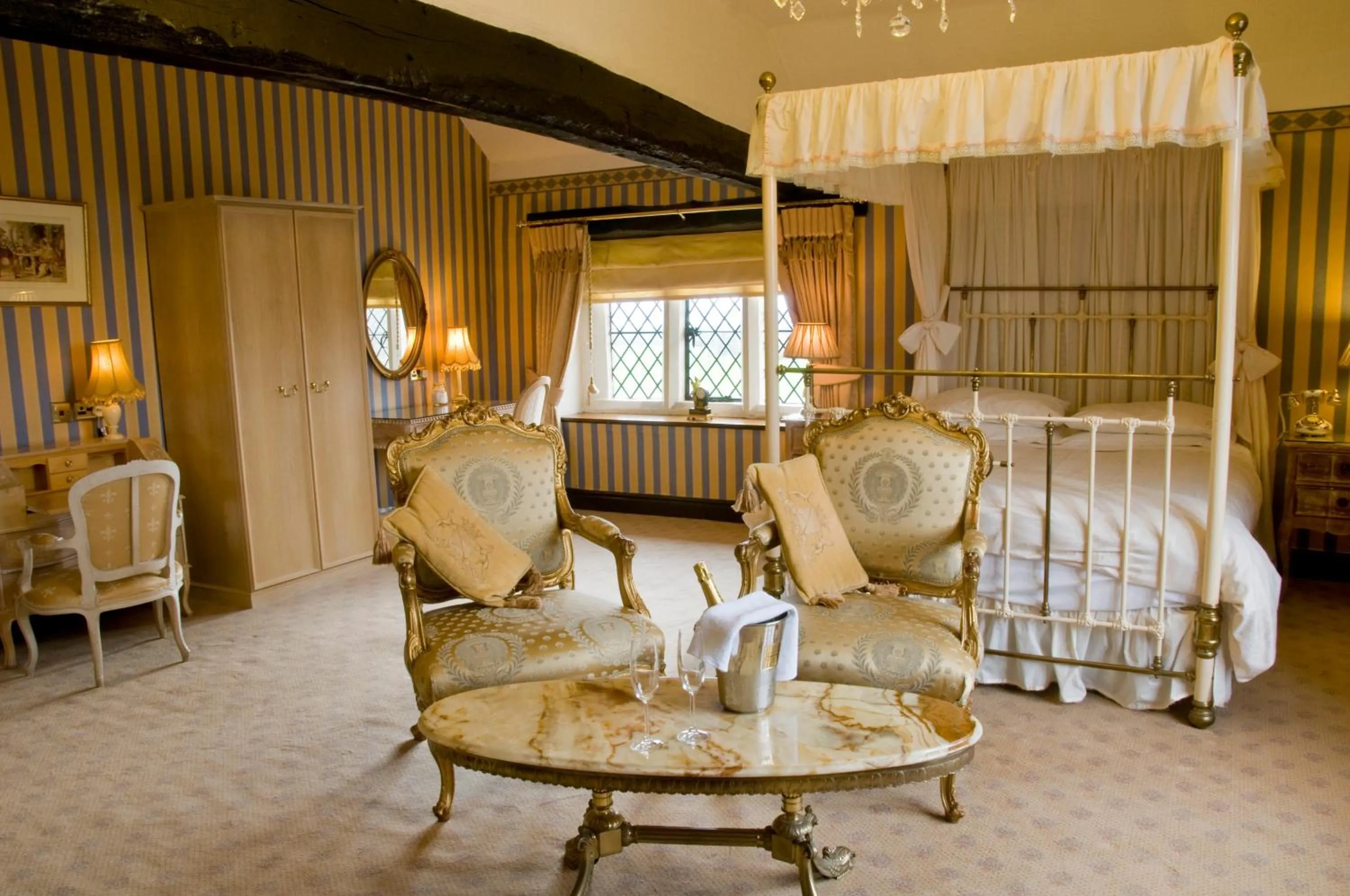 Bed in Albright Hussey Manor