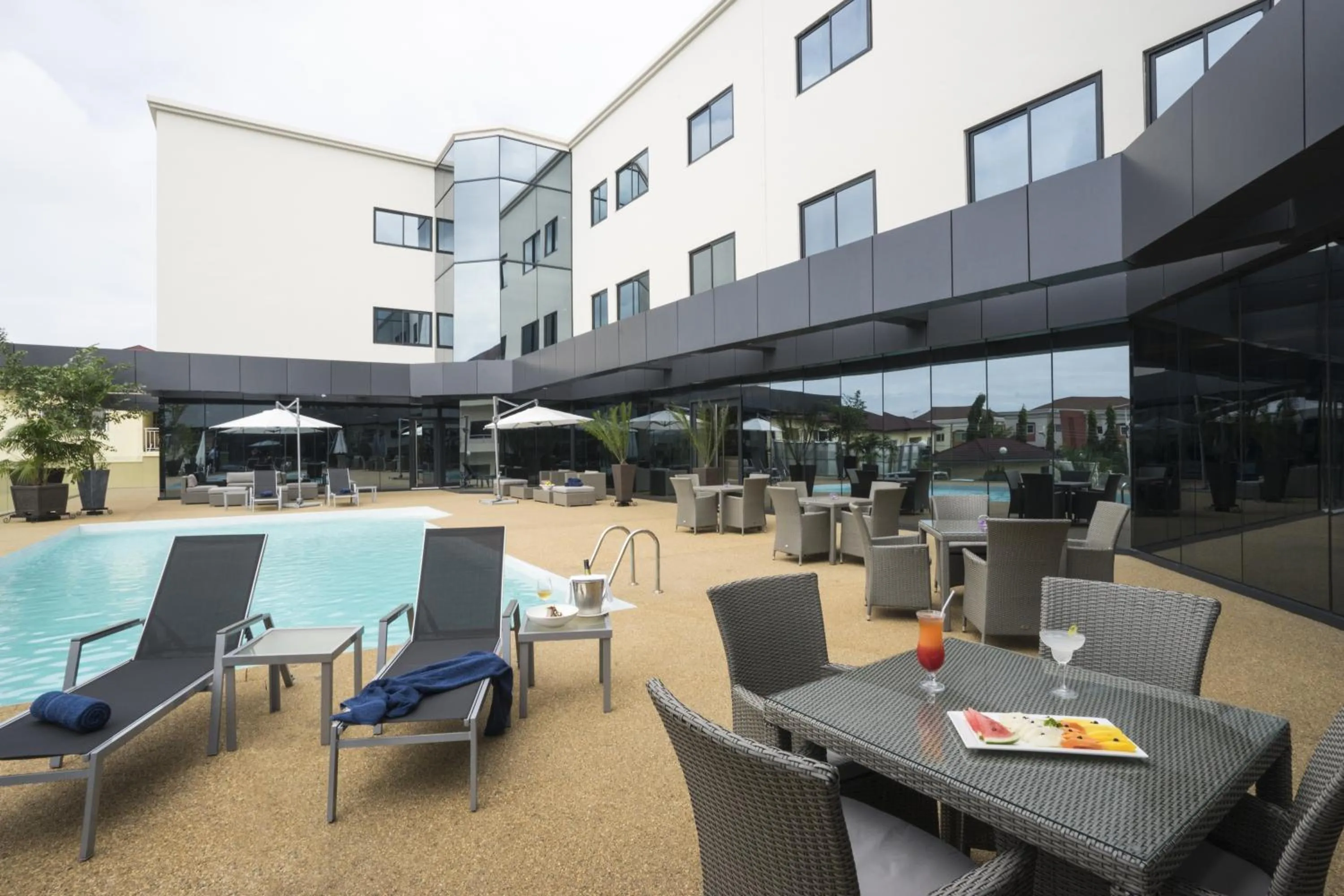 Facade/entrance in Fiesta Residences Boutique Hotel and Serviced Apartments.