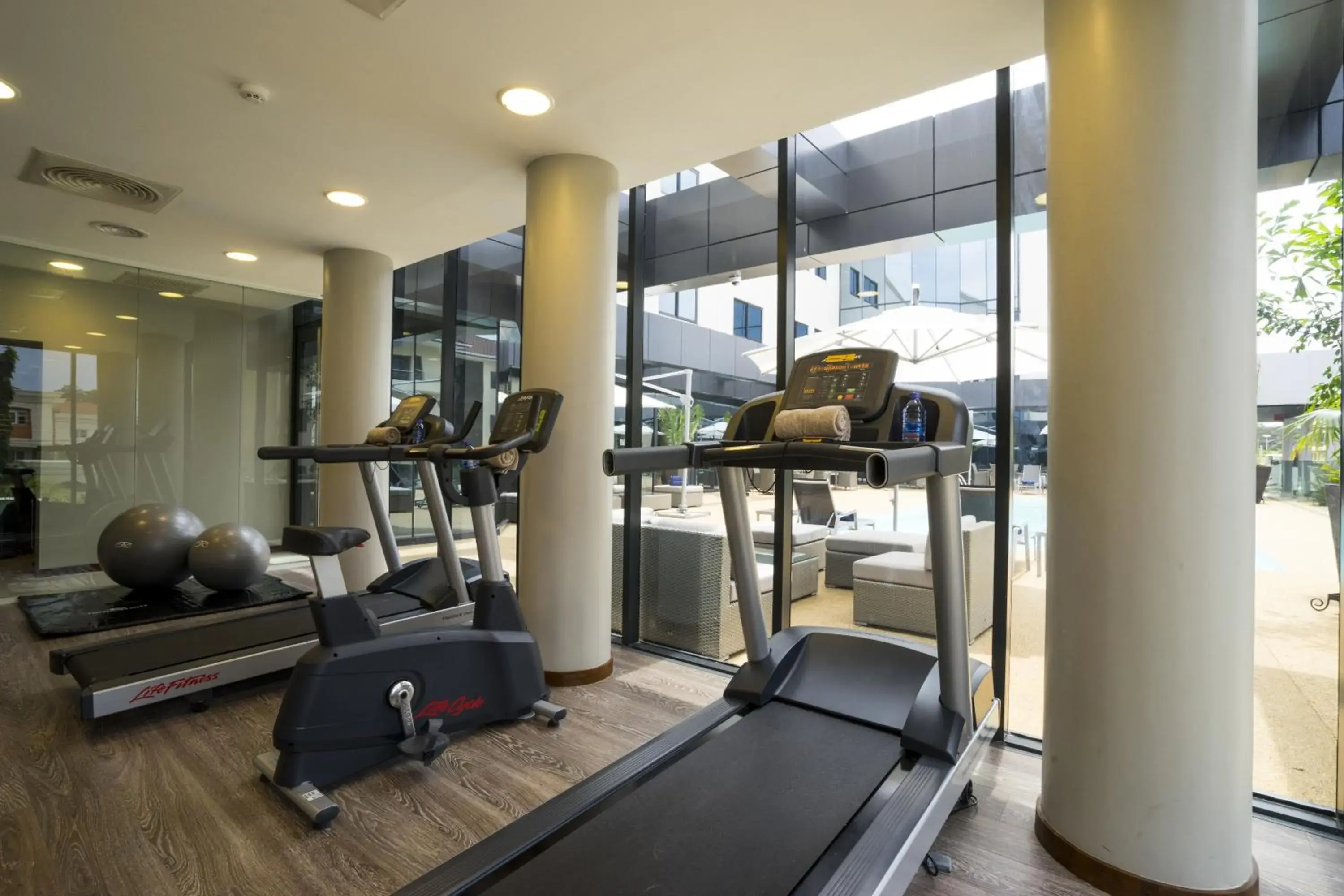 Fitness centre/facilities in Fiesta Residences Boutique Hotel and Serviced Apartments. Fitness centre/facilities in Fiesta Residences Boutique Hotel and Serviced Apartments.