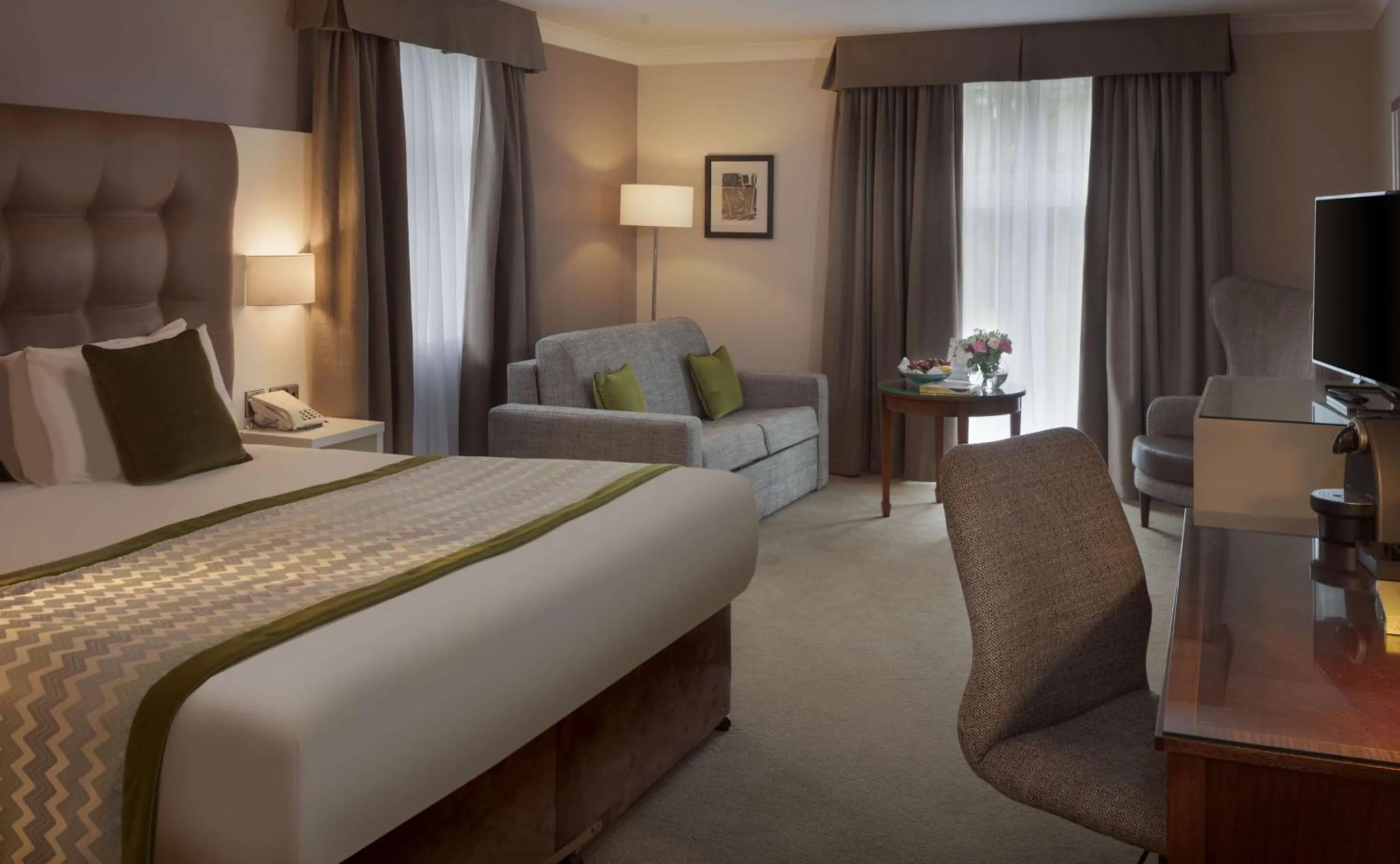 Bedroom, Bed in Albrighton Hall Hotel and Spa, a member of Radisson Individuals