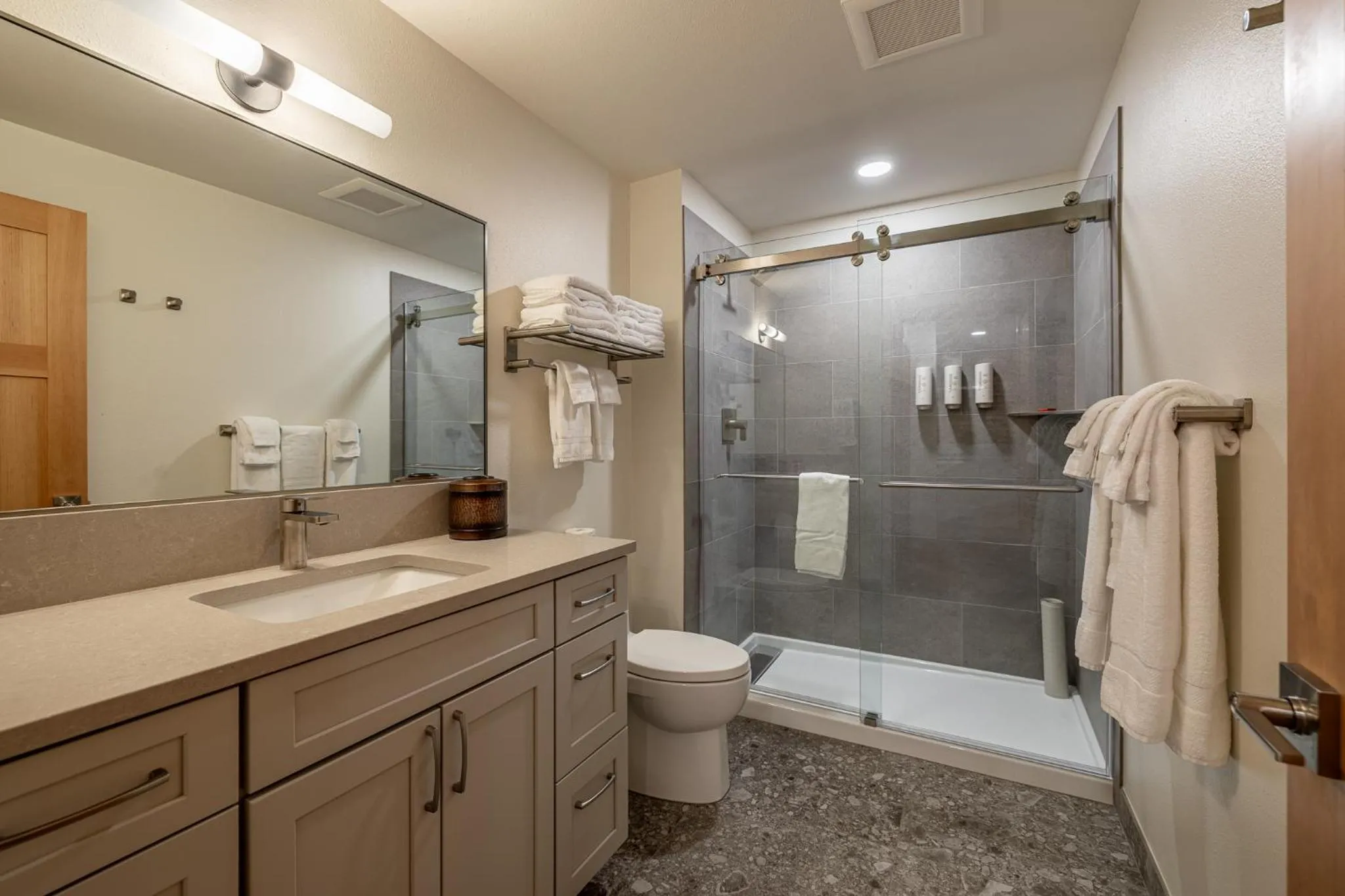 Shower in Bavarian Lodge Suites