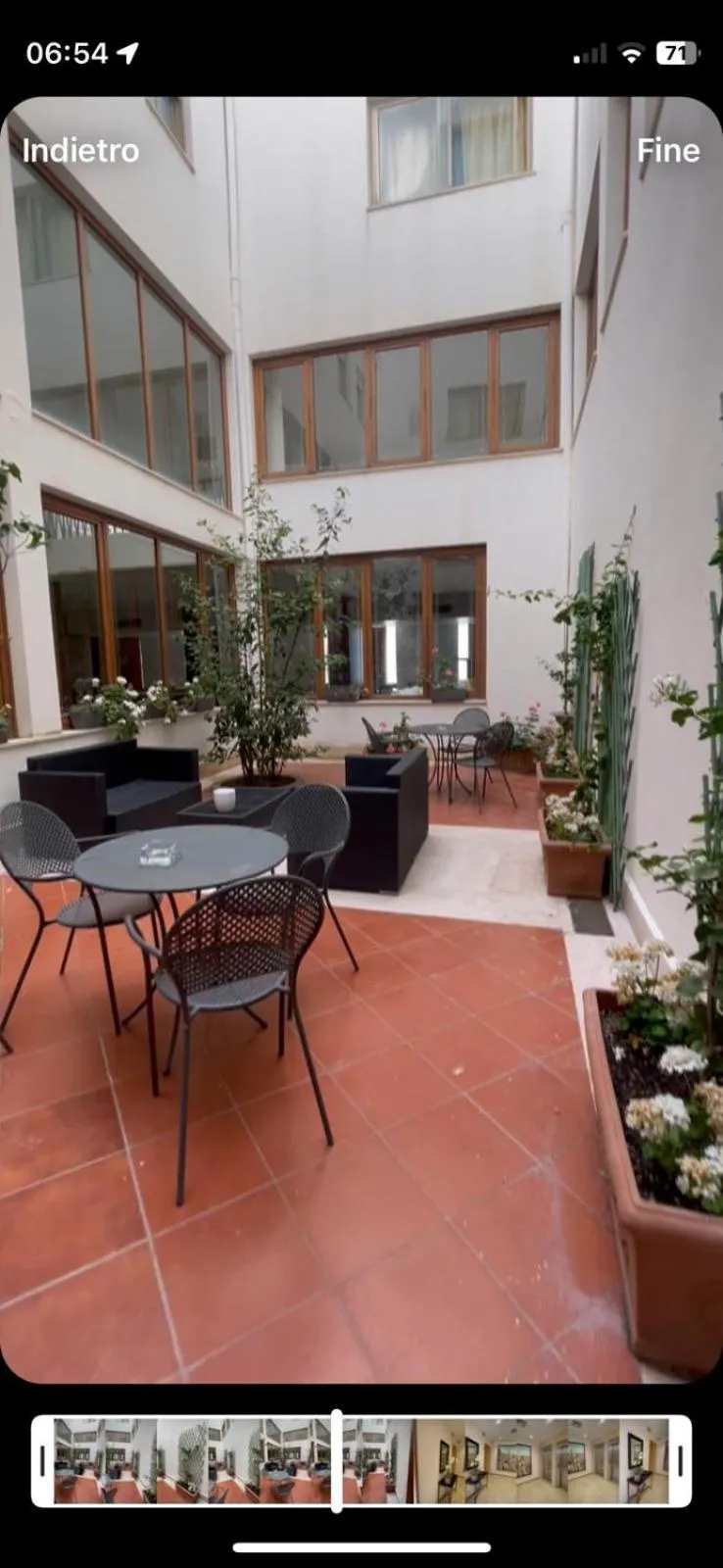 Patio in Hotel Sacco