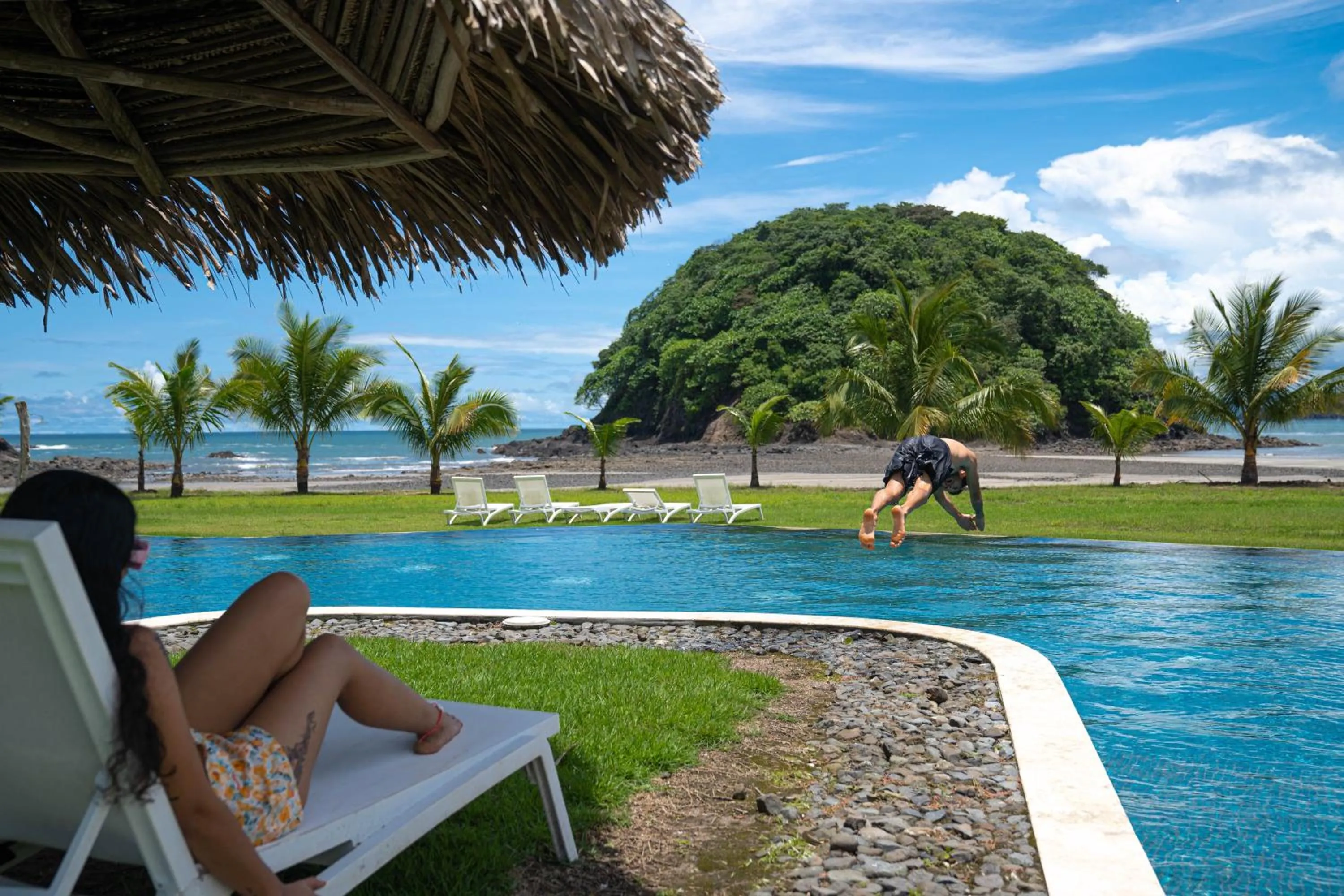 Pool view in Villa Marina Hotel